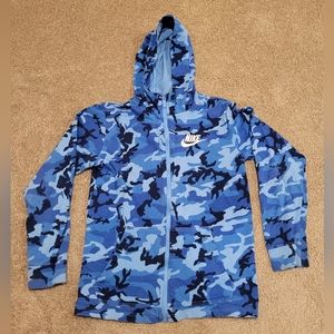 Youth Nike Camo Hoodie Full Zip Size Lg